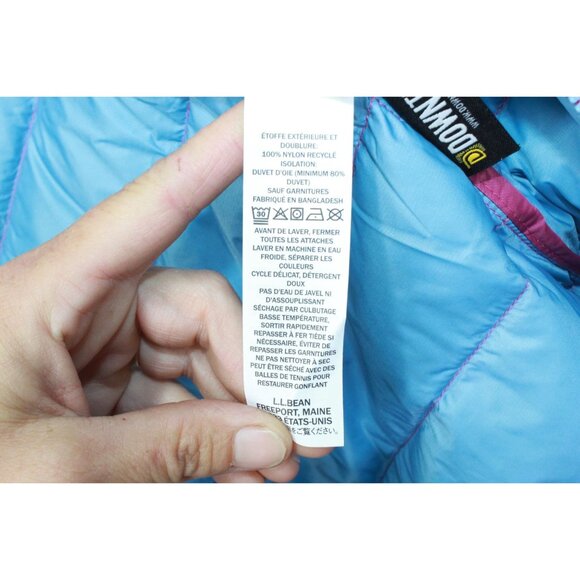 LL Bean Ultralight 650 Down Bunting Quilted Full Zipper Pink 3-6 Mons - Picture 9 of 12